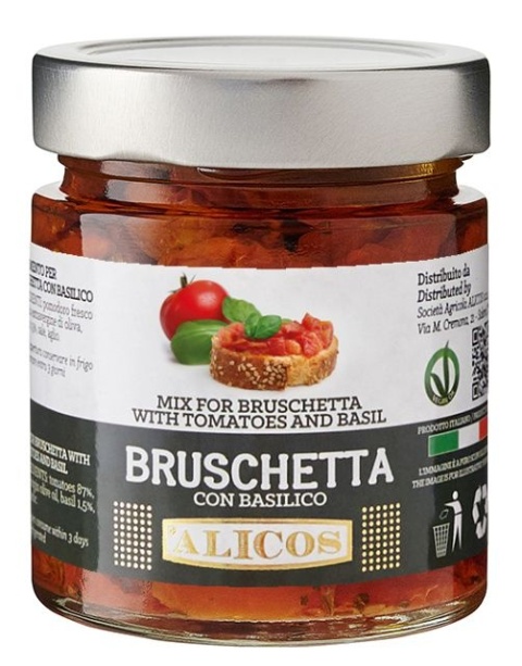 Bruschetta z pomidorami i bazylią 190 g