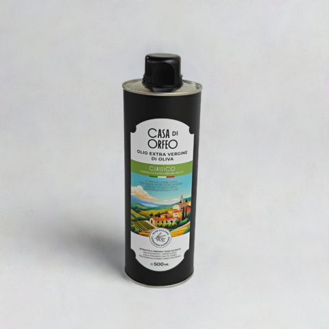 Pakiet 4 x 500 ml Oliwa Extra Vergine Casa di Orfeo Sycylia, Włochy Pakiet 4 x 500 ml Oliwa Extra Vergine Casa di Orfeo Sycylia, Włochy