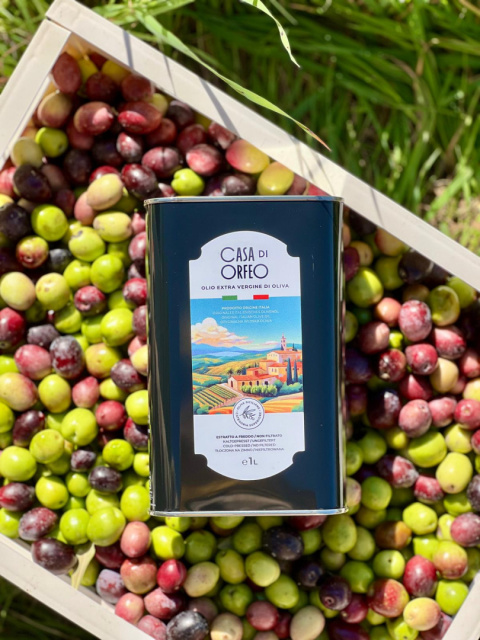 Pakiet 4 x 500 ml Oliwa Extra Vergine Casa di Orfeo Sycylia, Włochy Pakiet 4 x 500 ml Oliwa Extra Vergine Casa di Orfeo Sycylia, Włochy