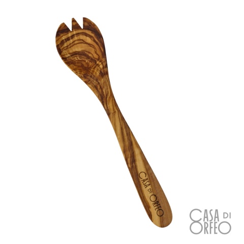 Łyżko-widelec z drewna oliwnego 30cm